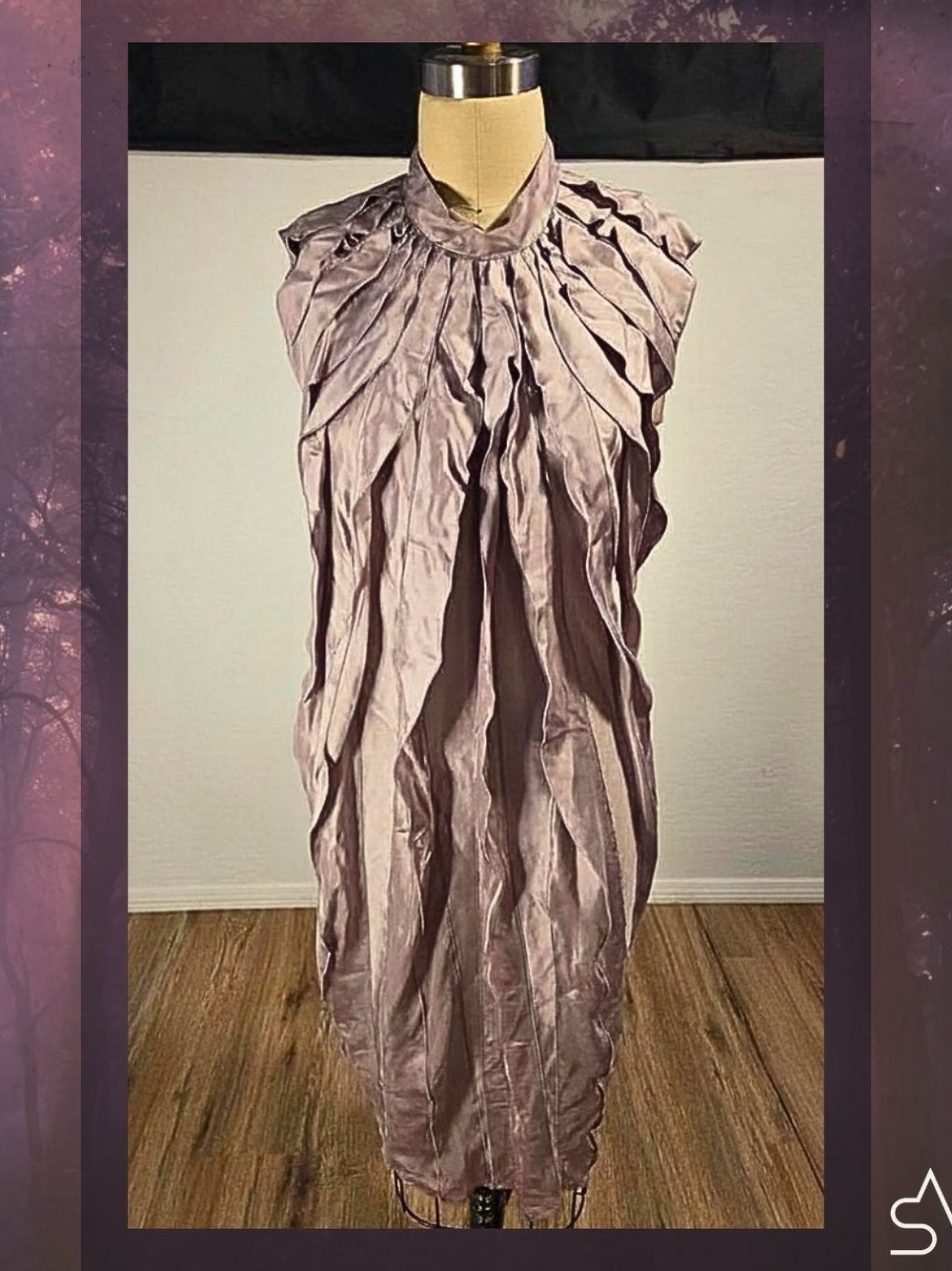 Nina Ricci Olivier Theyskens Fall '08 Edwardian Subversion Silk Dress FR 38